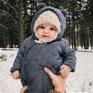 Denim Gap baby bunting suit